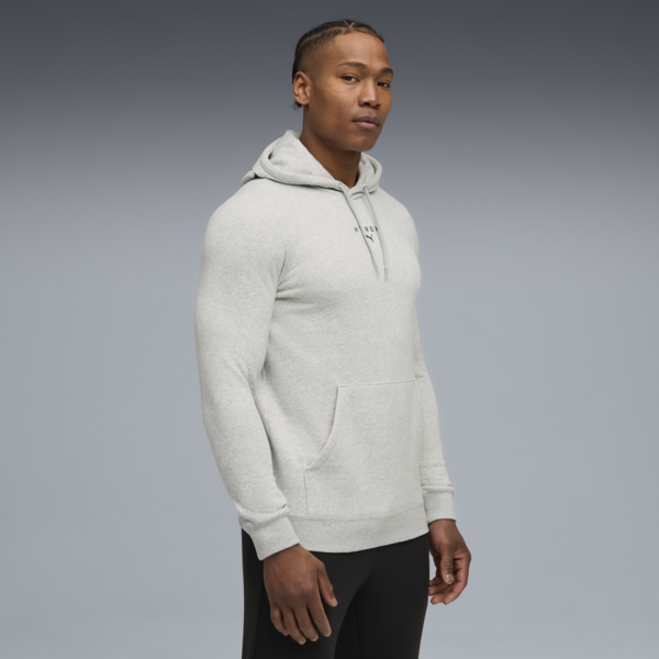 PUMA x HYROX Heavyweight Hoodie Men, Light Gray Heather, large-ZAF