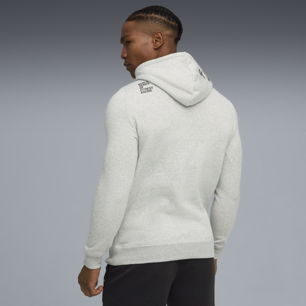PUMA x HYROX Heavyweight Hoodie Men, Light Gray Heather, large-ZAF