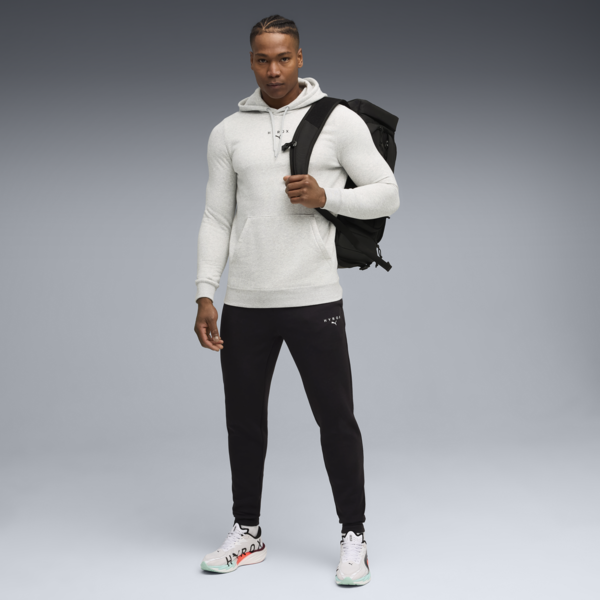 PUMA x HYROX Heavyweight Hoodie Men, Light Gray Heather, large-ZAF