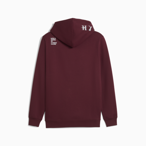 PUMA x HYROX Heavyweight Hoodie Men, Ruby Shimmer, large-MEX