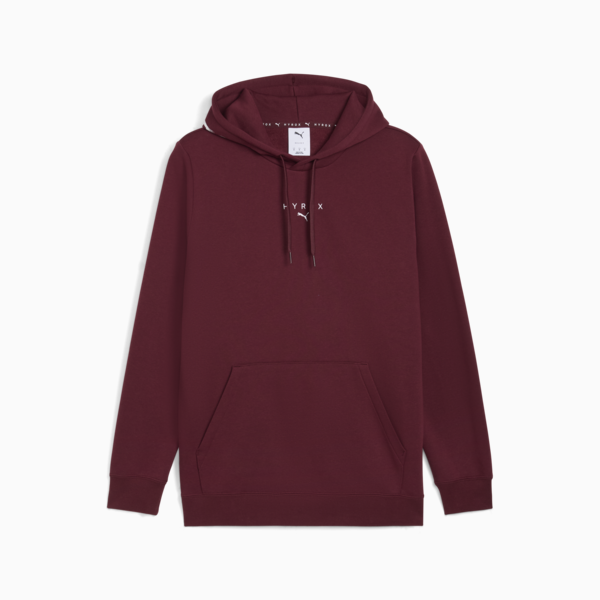 PUMA x HYROX Heavyweight Hoodie Men, Ruby Shimmer, large-MEX
