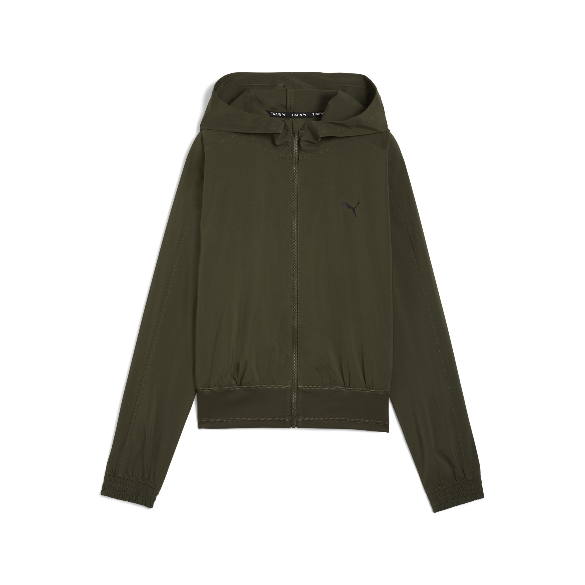 Puma Train Favorite Women's Woven Jacket In Green