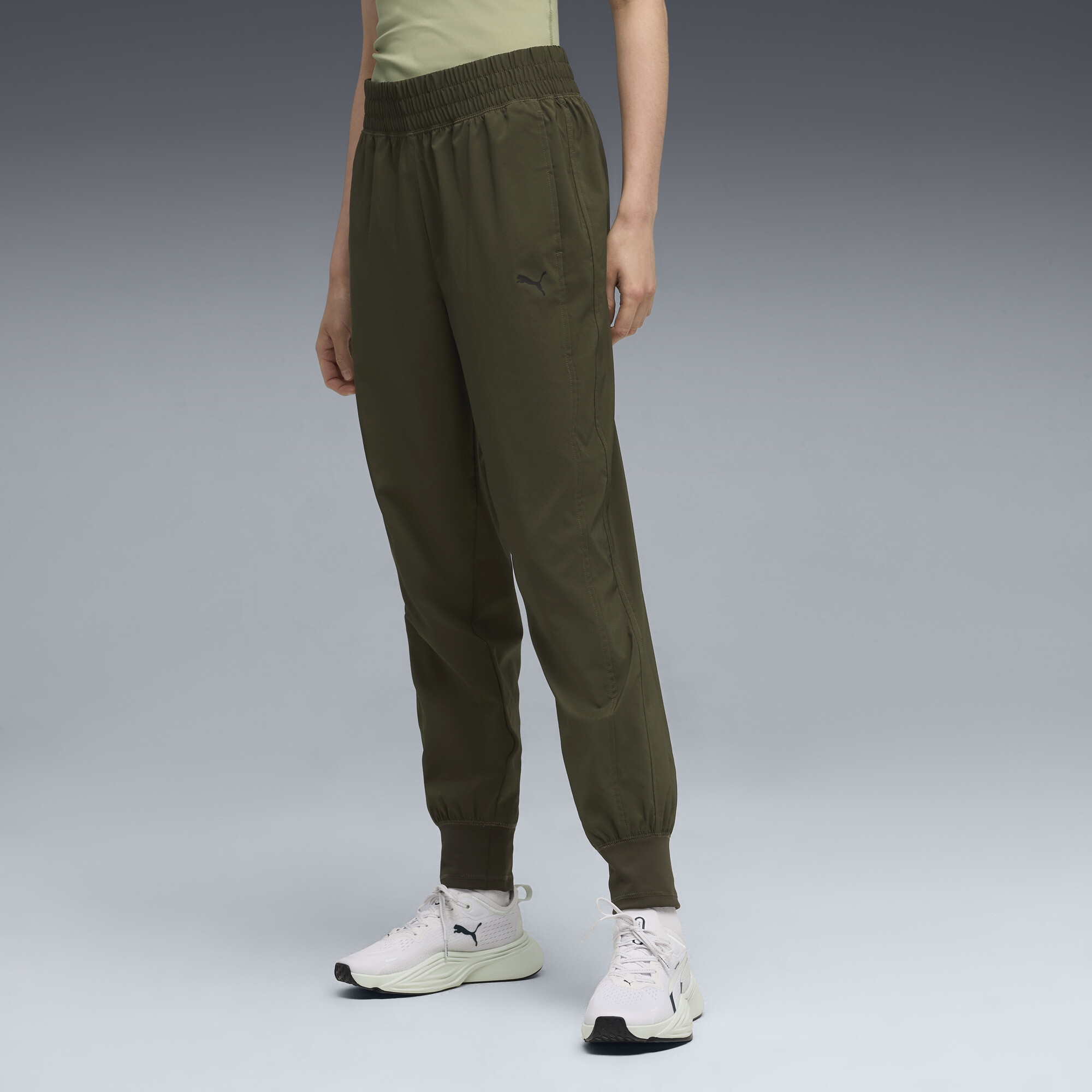 PUMA Training Favorites Women's High Waist Pants in Green, Size M