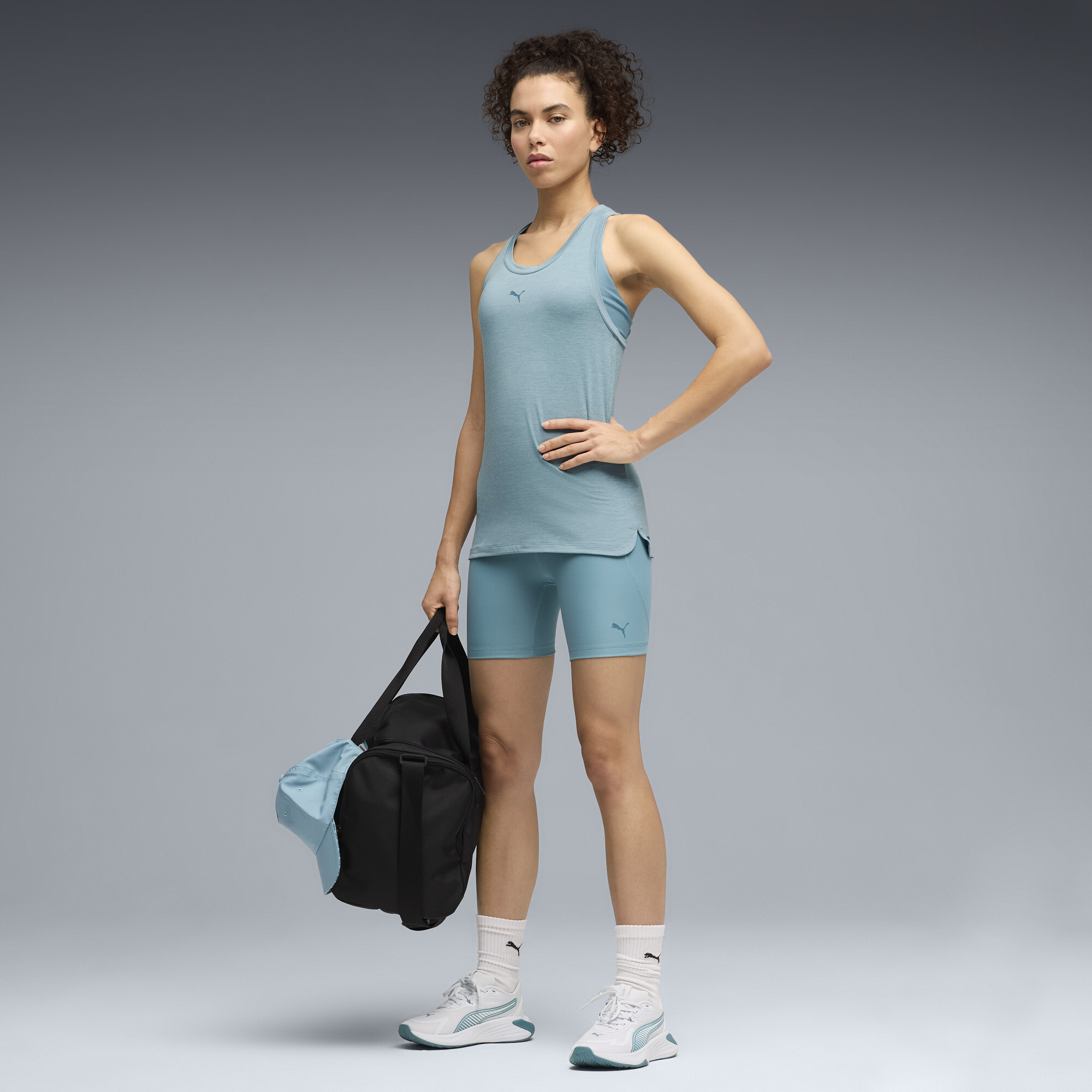 PUMA CLOUDSPUN tanktop met racerback voor Dames, Blauw, Maat XXS thumbnail 4