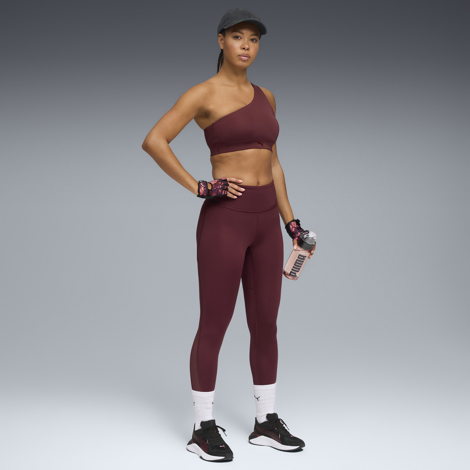 PUMA SHAPE asymmetrische bh voor Dames, Maat M thumbnail 4