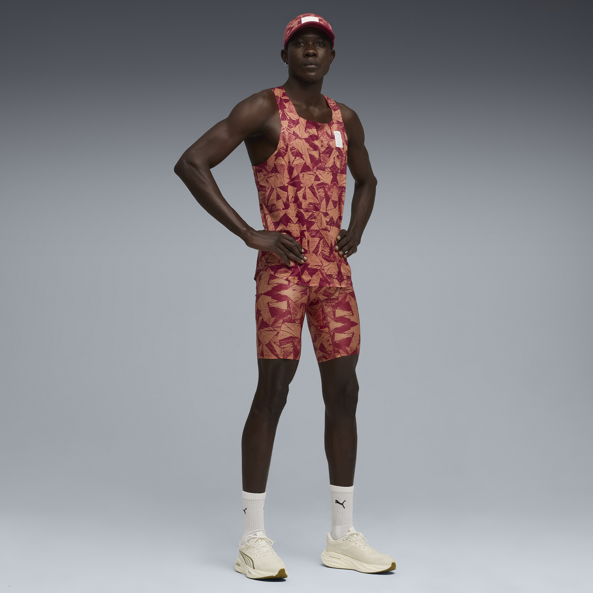 PUMA x SAYSKY korte legging voor Heren, Rood, Maat XXL thumbnail 4