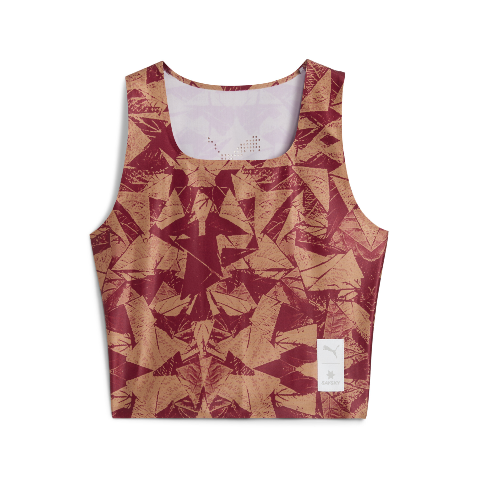 PUMA x SAYSKY hardloopcroptop voor Dames, Rood, Maat XS thumbnail 3