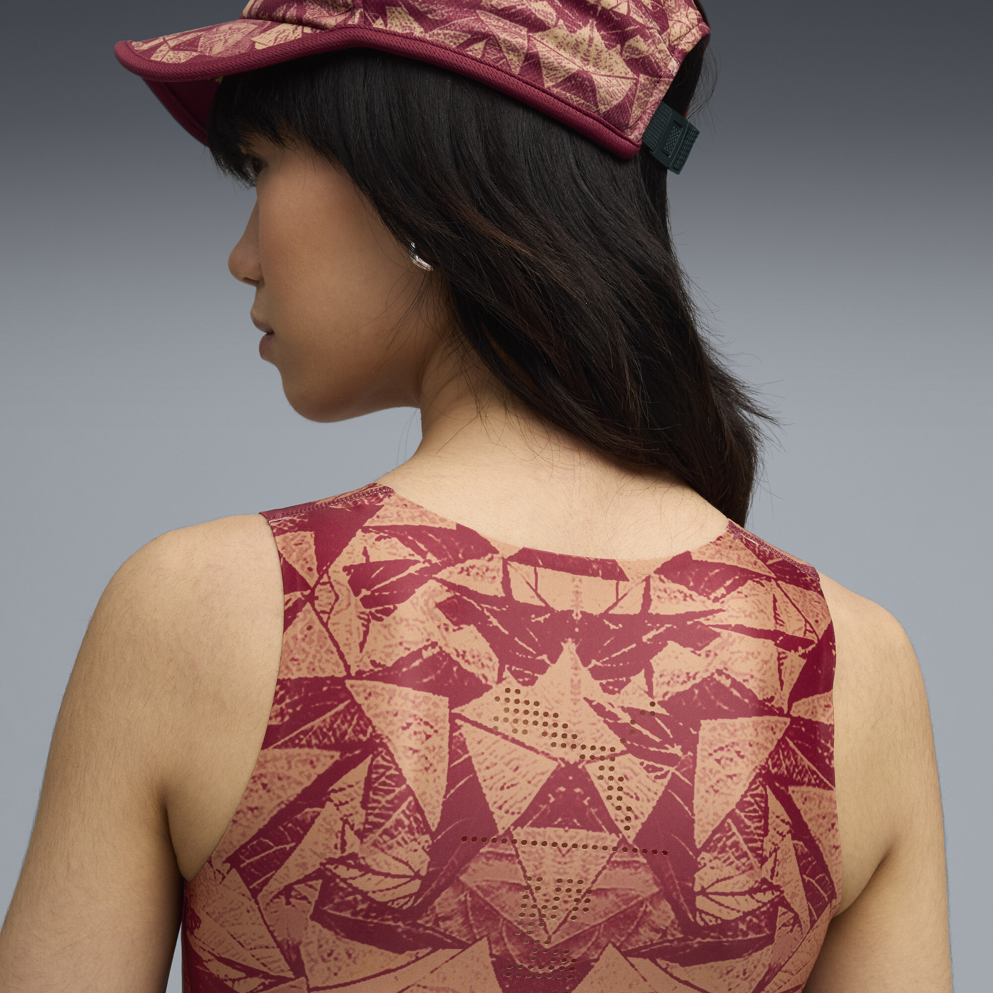 PUMA x SAYSKY hardloopcroptop voor Dames, Rood, Maat XS thumbnail 8