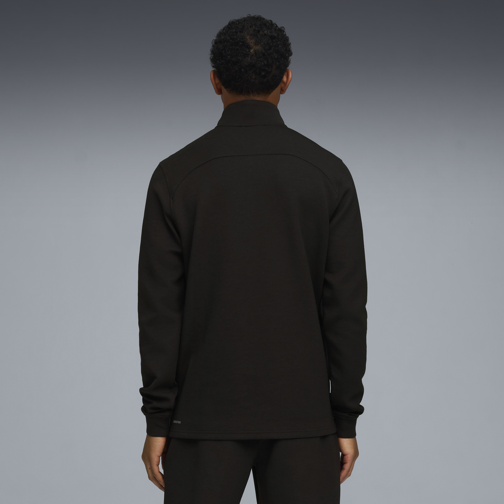 PUMA CLOUDSPUN trainingstop met kwartrits voor Heren, Zwart, Maat XL thumbnail 5