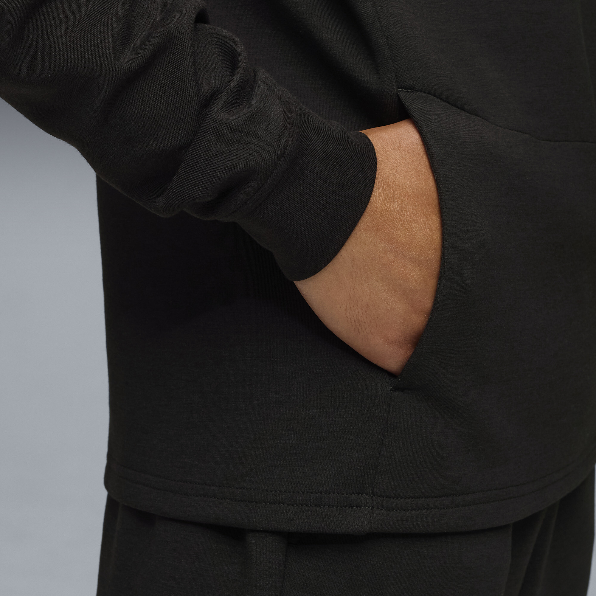 PUMA CLOUDSPUN trainingstop met kwartrits voor Heren, Zwart, Maat XL thumbnail 4