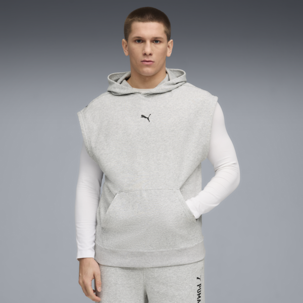 Sudadera sin mangas Graphics para hombre, Light Gray Heather, large-MEX
