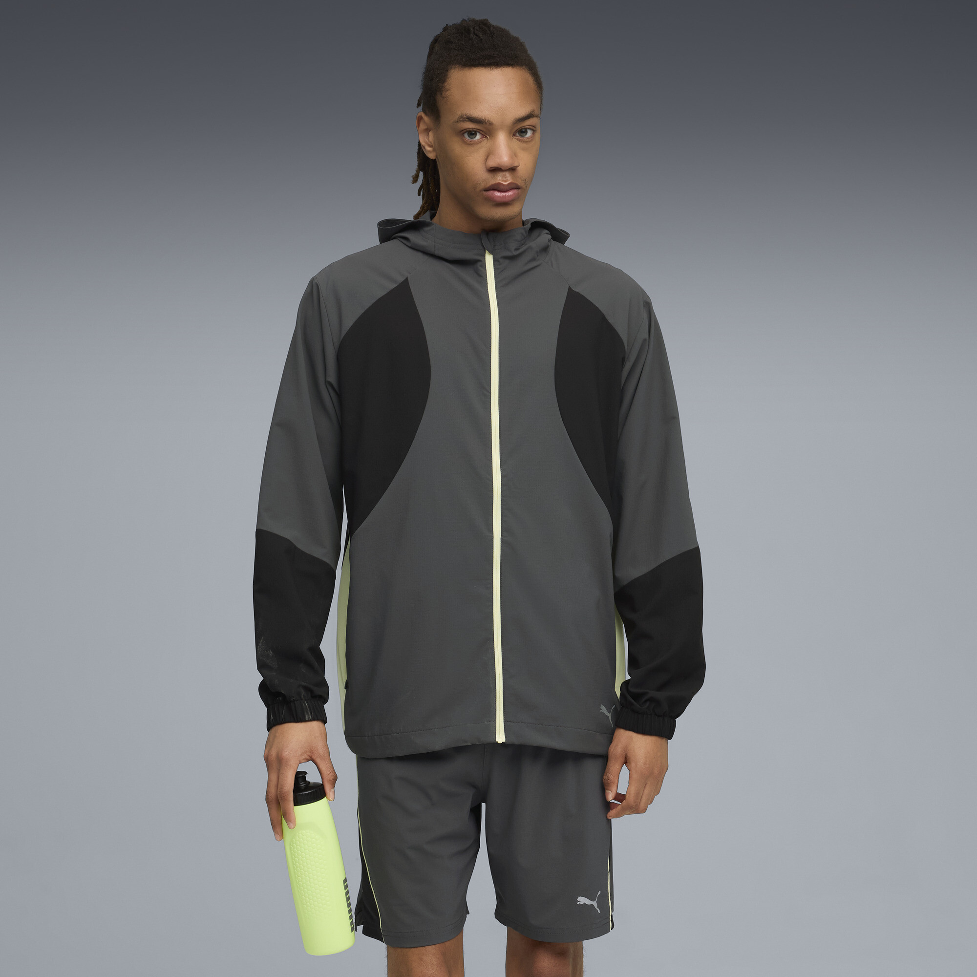 Puma Run Ultraweave Hooded Jacket Men In Gray