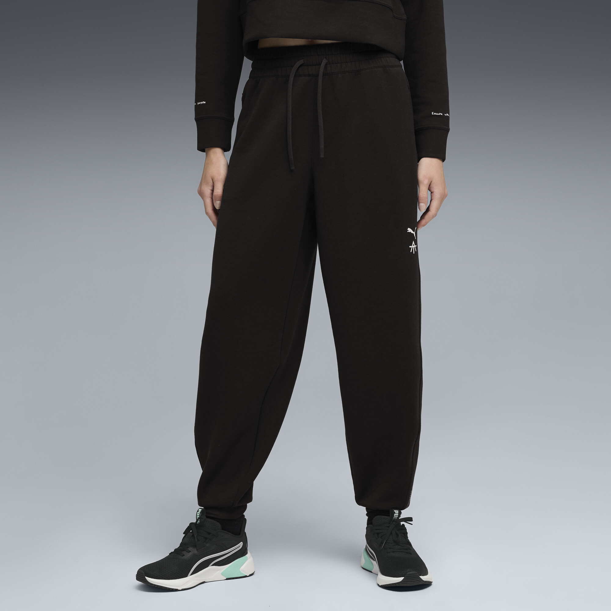 Puma X Alex Toussaint Women's High-waist Training Joggers Pant In Black