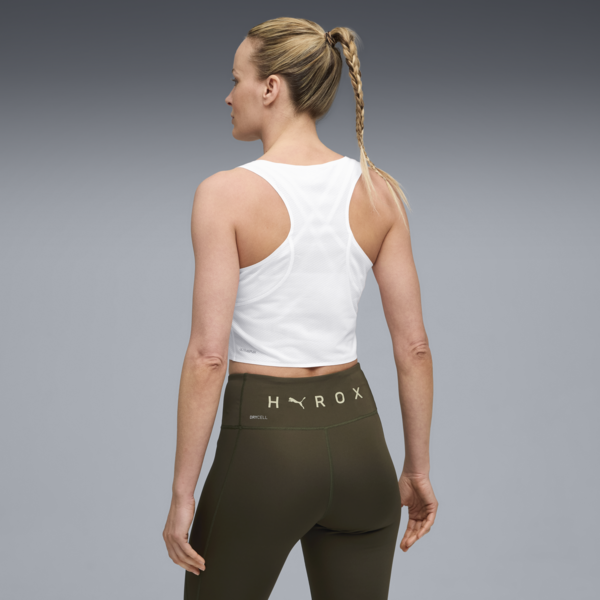 PUMA x HYROX ULTRASPUN Crop Tank Women, PUMA White, large-ZAF