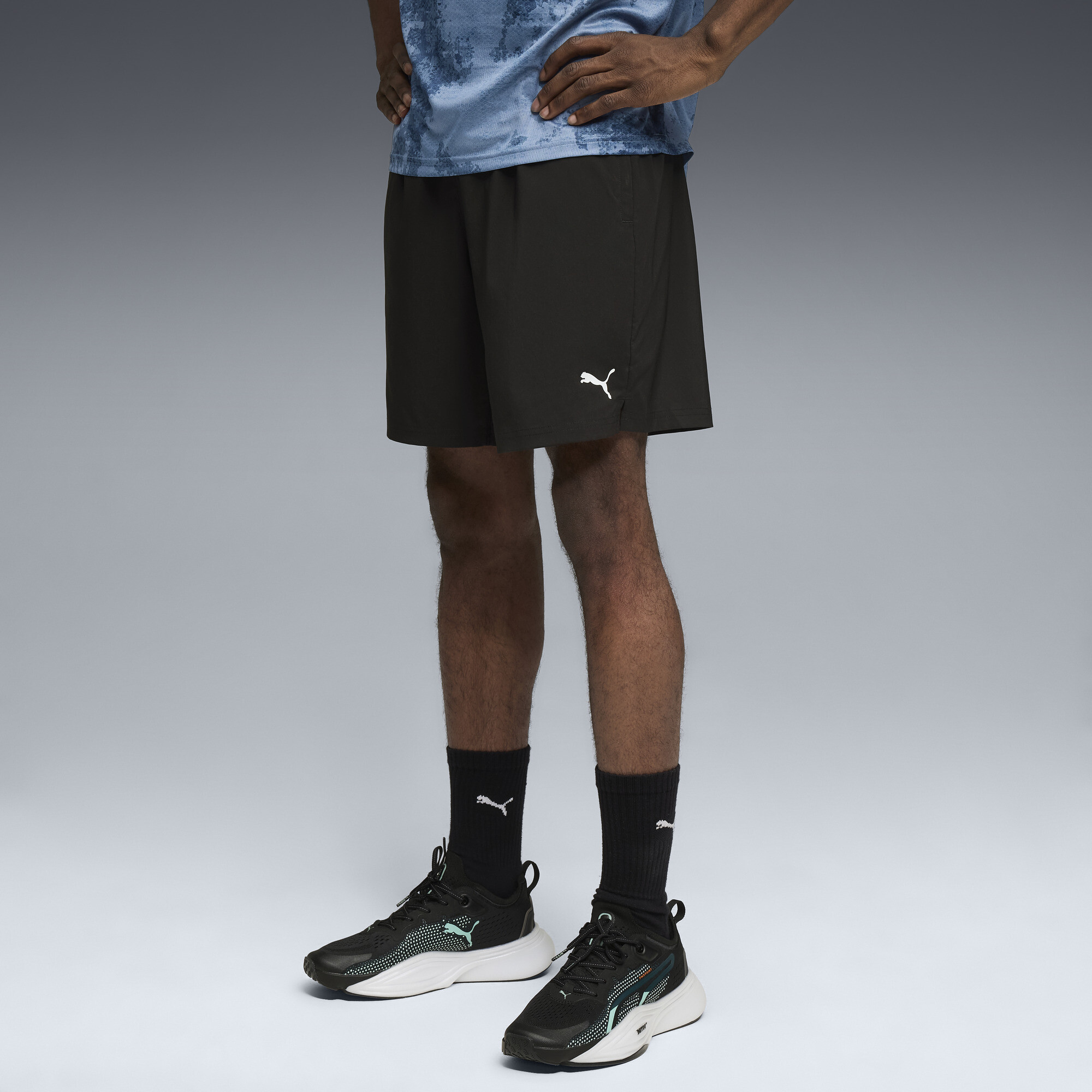 PUMA TRAIN ALL DAY Foundations 7"geweven short voor Heren, Zwart, Maat XXL thumbnail 4