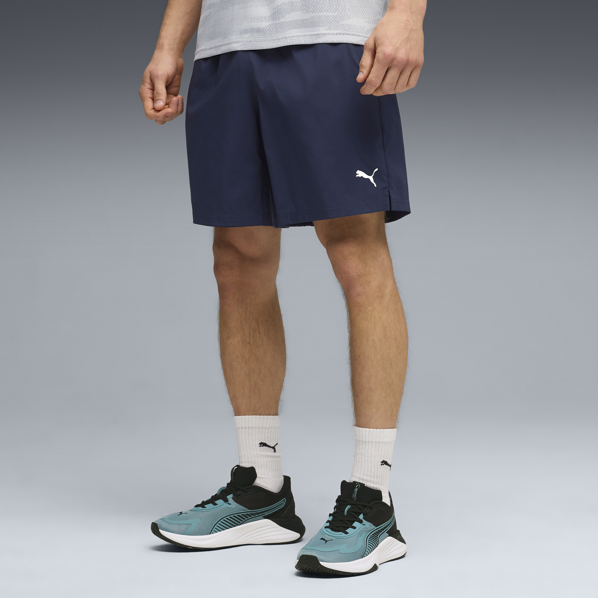 PUMA TRAIN ALL DAY Foundations 7"geweven short voor Heren, Blauw, Maat M thumbnail 4