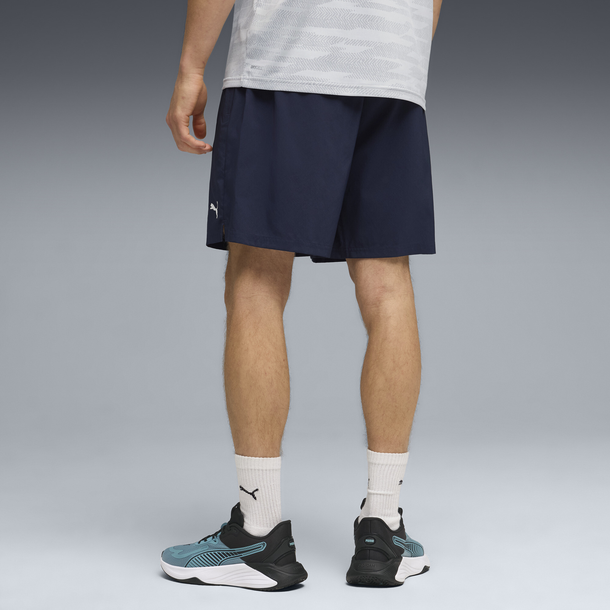 PUMA TRAIN ALL DAY Foundations 7"geweven short voor Heren, Blauw, Maat M thumbnail 3