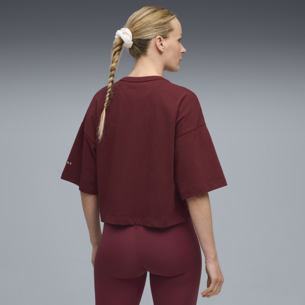 PUMA x HYROX City Lifestyle Tee Women, Ruby Shimmer, large-MEX