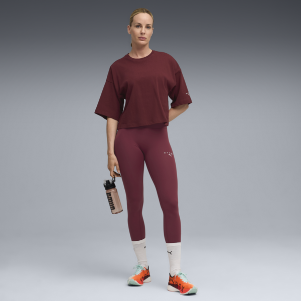 PUMA x HYROX City Lifestyle Tee Women, Ruby Shimmer, large-ZAF