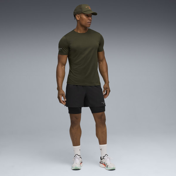 PUMA x HYROX City Performance Tee Men, Dark Olive, large-ZAF