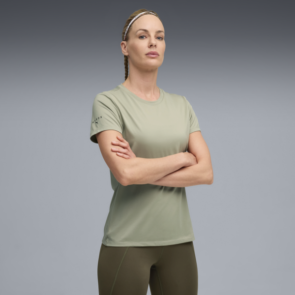 PUMA x HYROX City Performance Tee Women, Lux Army, large-ZAF