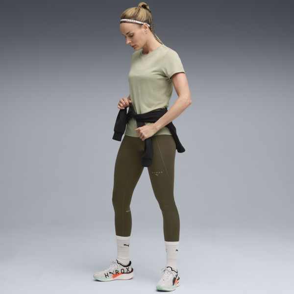 PUMA x HYROX City Performance Tee Women, Lux Army, large-ZAF