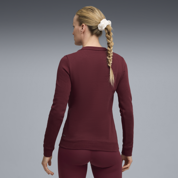 PUMA x HYROX Heavyweight Crew Women, Ruby Shimmer, large-ZAF