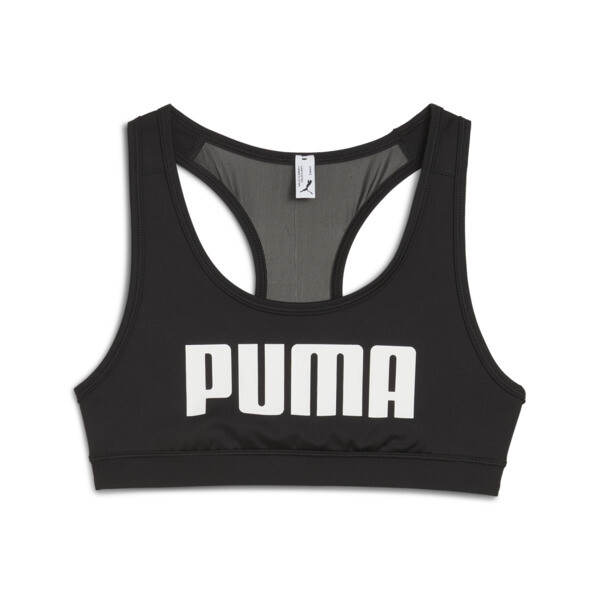 Top deportivo sin tazas 4KEEPS Training para Mujer En Negro/Blanco Puma