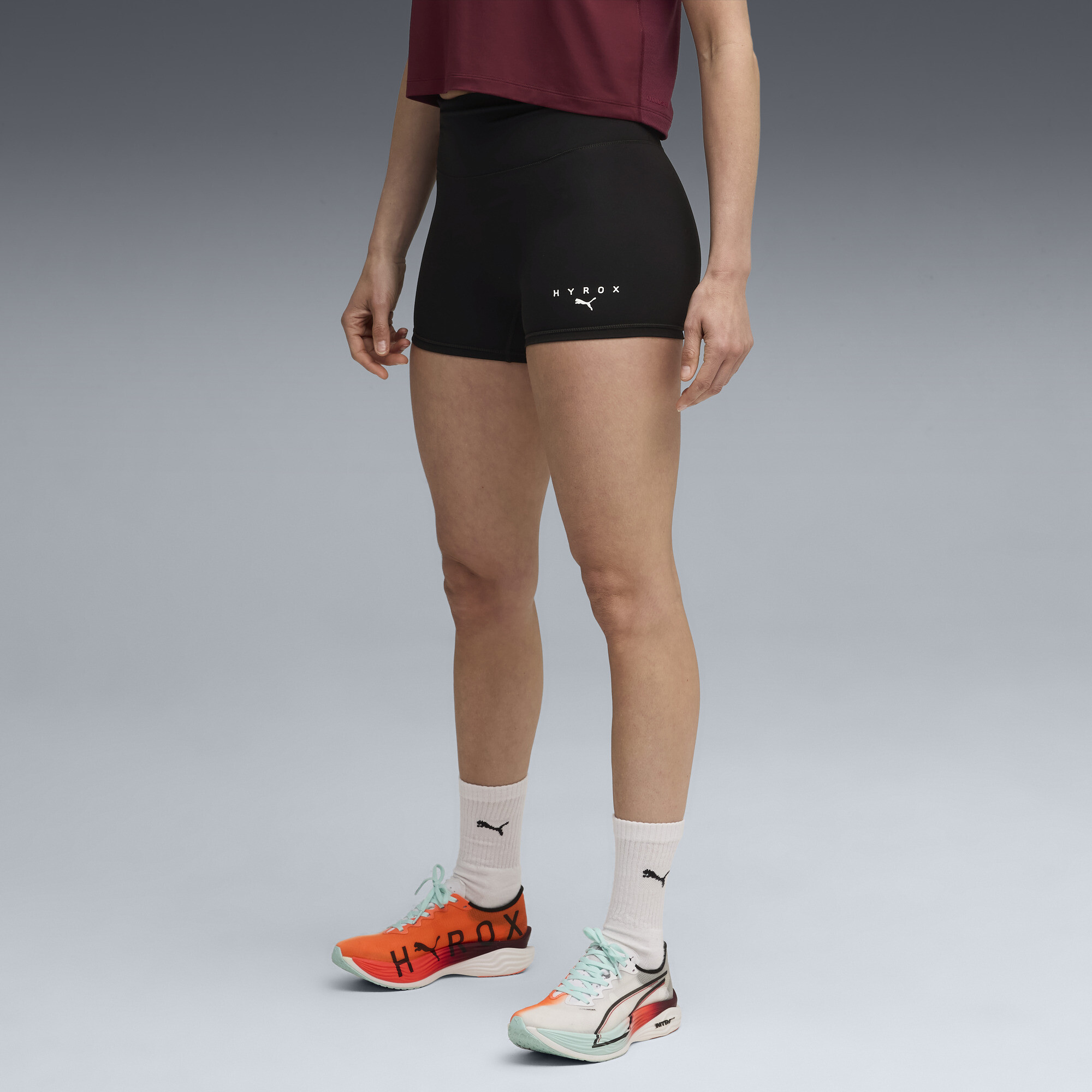 PUMA x HYROX Women's 3" Biker Shorts in Black, Size XS