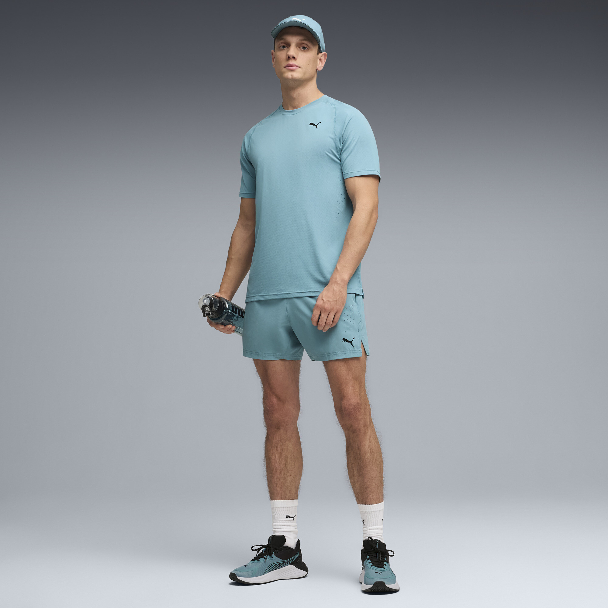 PUMA PWRMODE short voor Heren, Blauw, Maat L thumbnail 5