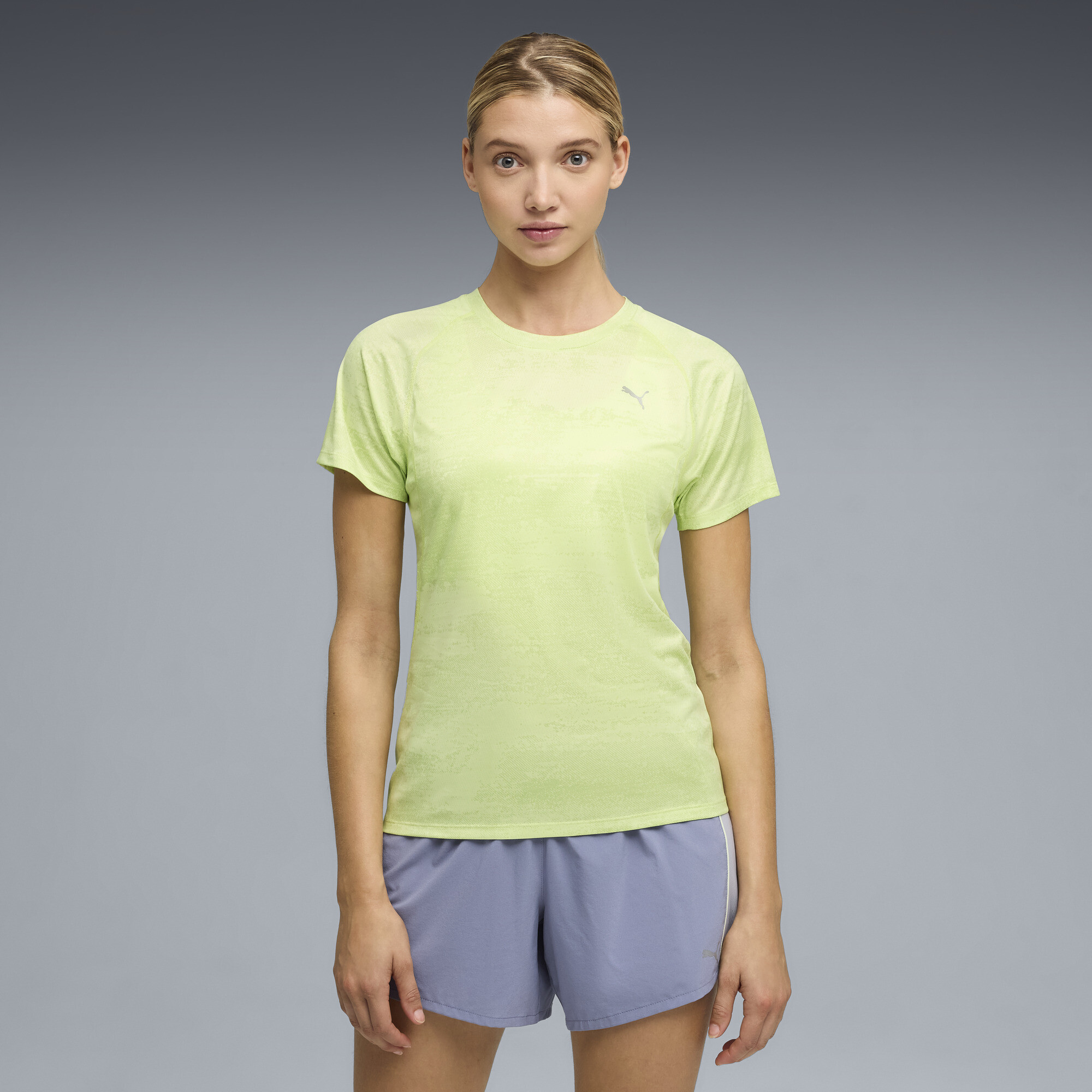 Polera estampada Run Velocity para mujer