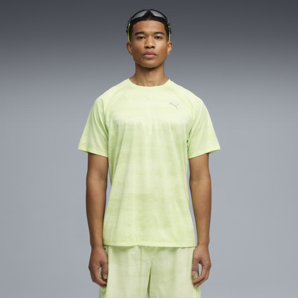 Remera PUMA estampada Run Velocity para Hombre En Apple Spritz