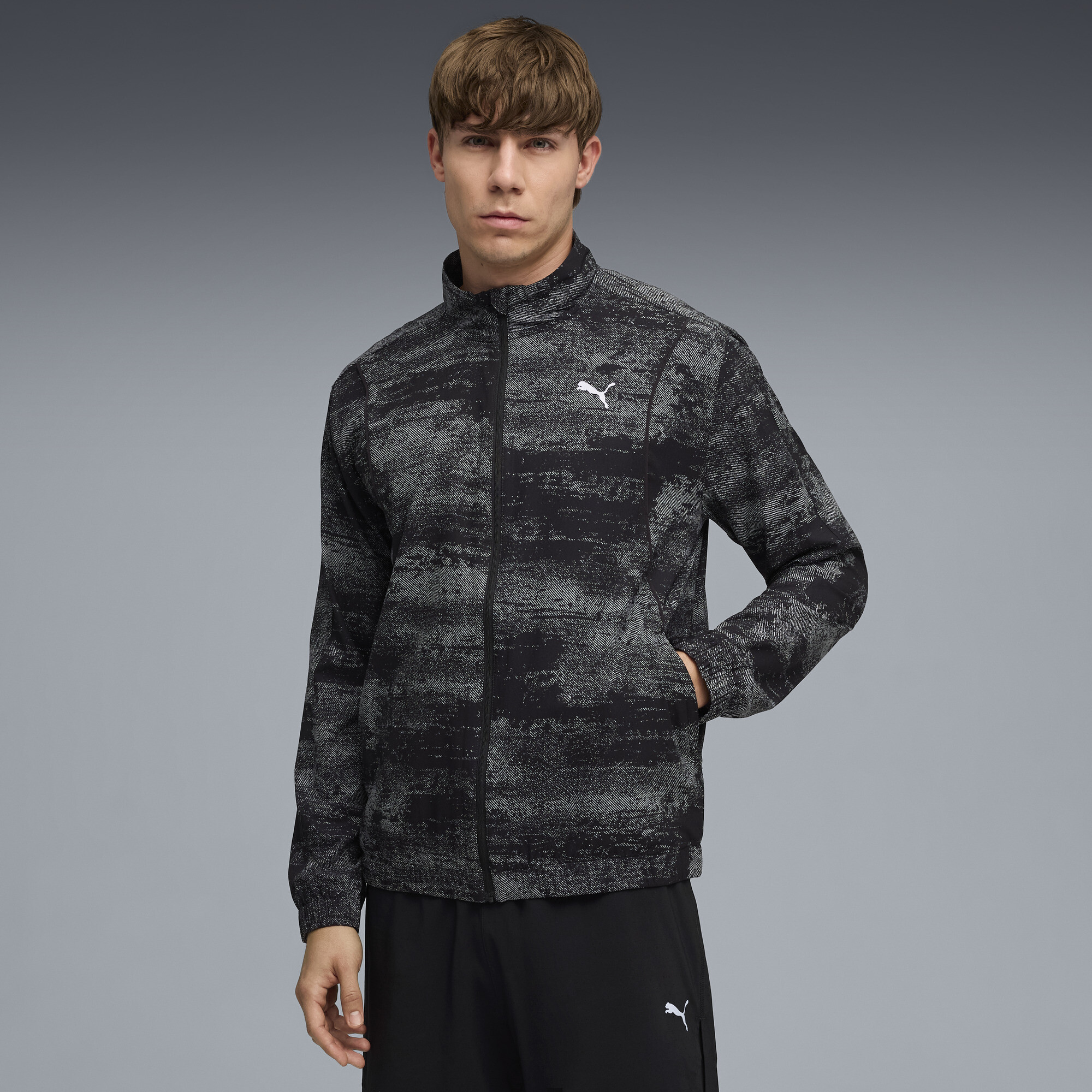 Chaqueta estampada Run Velocity para hombre