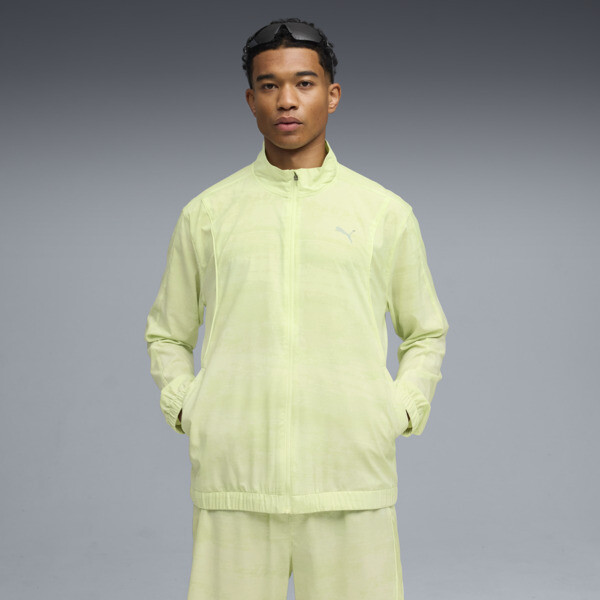 Campera PUMA estampada Run Velocity para Hombre En Apple Spritz
