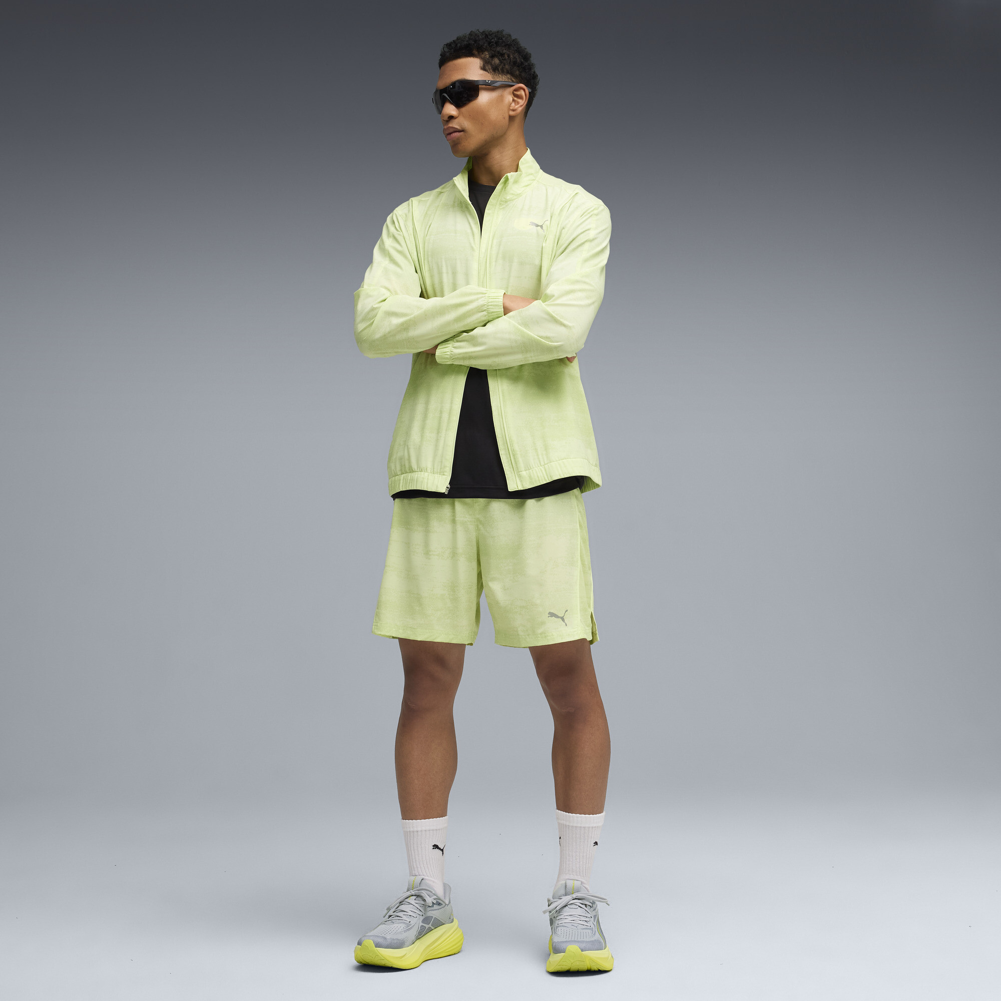 PUMA Run Velocity bedrukt trainingsjack voor Heren, Maat L thumbnail 2