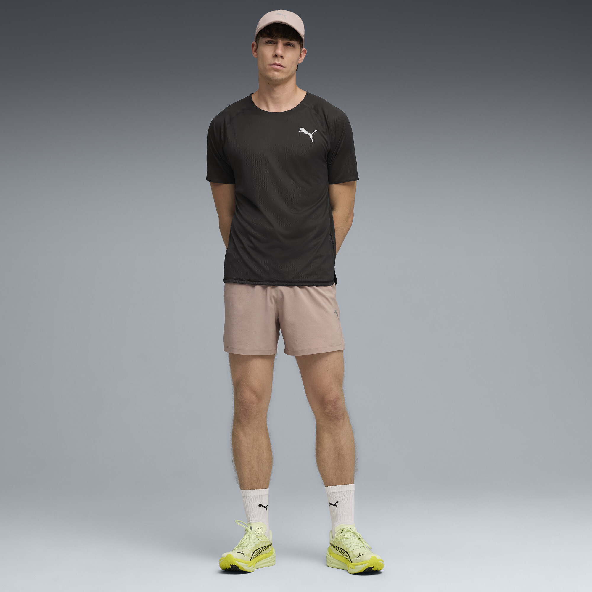 PUMA Lightspeed hardloopshirt voor Heren, Zwart, Maat XS thumbnail 2