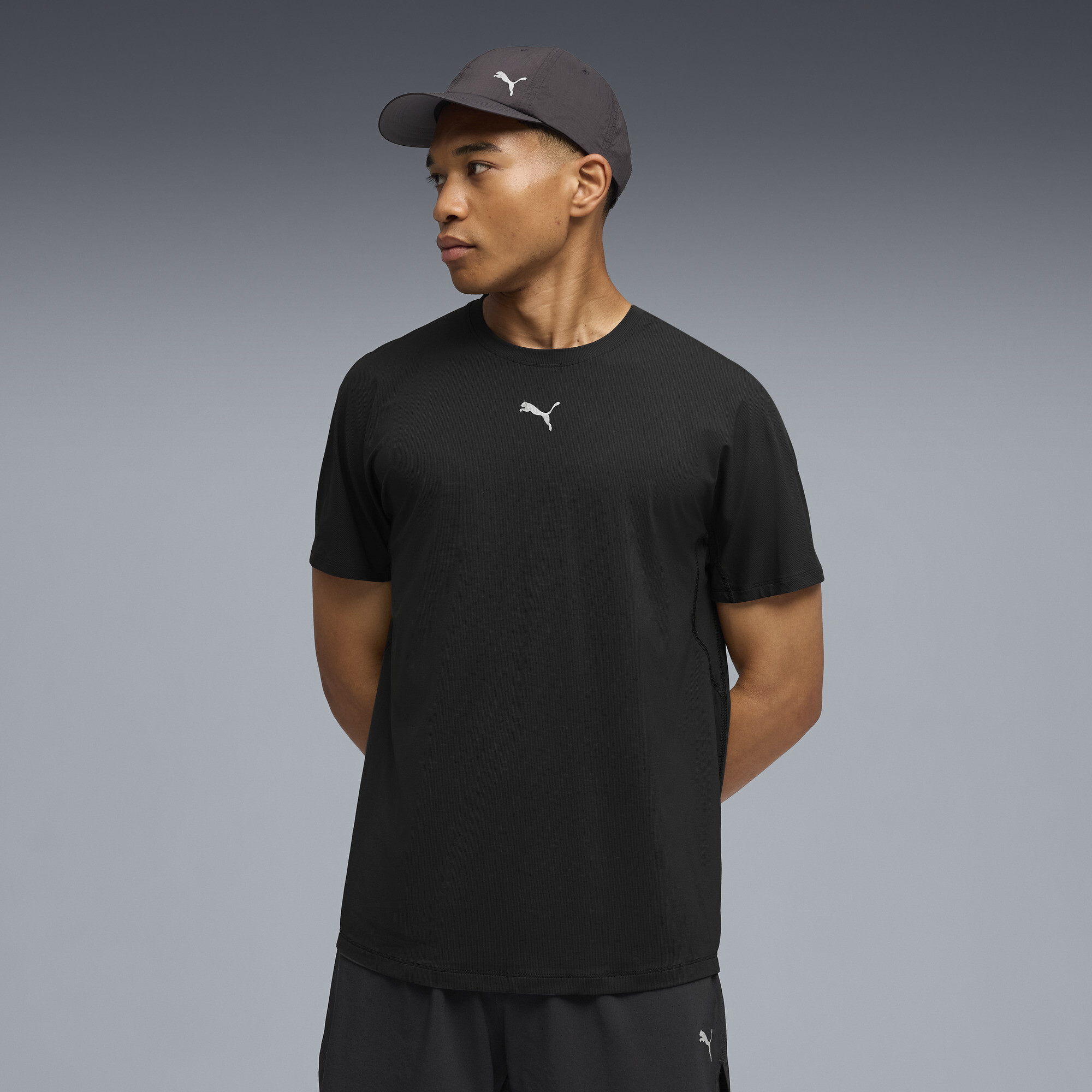 PUMA Run coolCELL Men's Cooling Running T-Shirt in Black, Size L