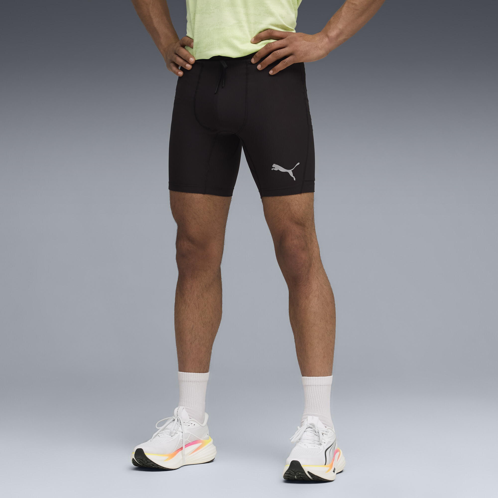 PUMA Lightspeed Men's 8" Running Half Tight in Black, Size XL