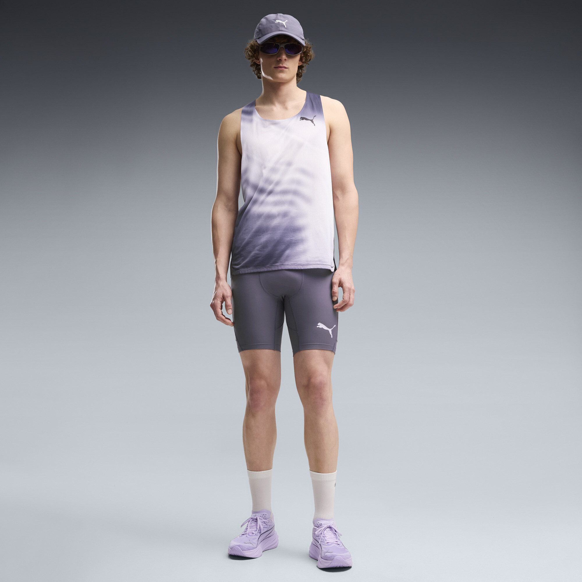 PUMA Short cycliste de running 20 cm Lightspeed Homme Vtements Gris S 75 €