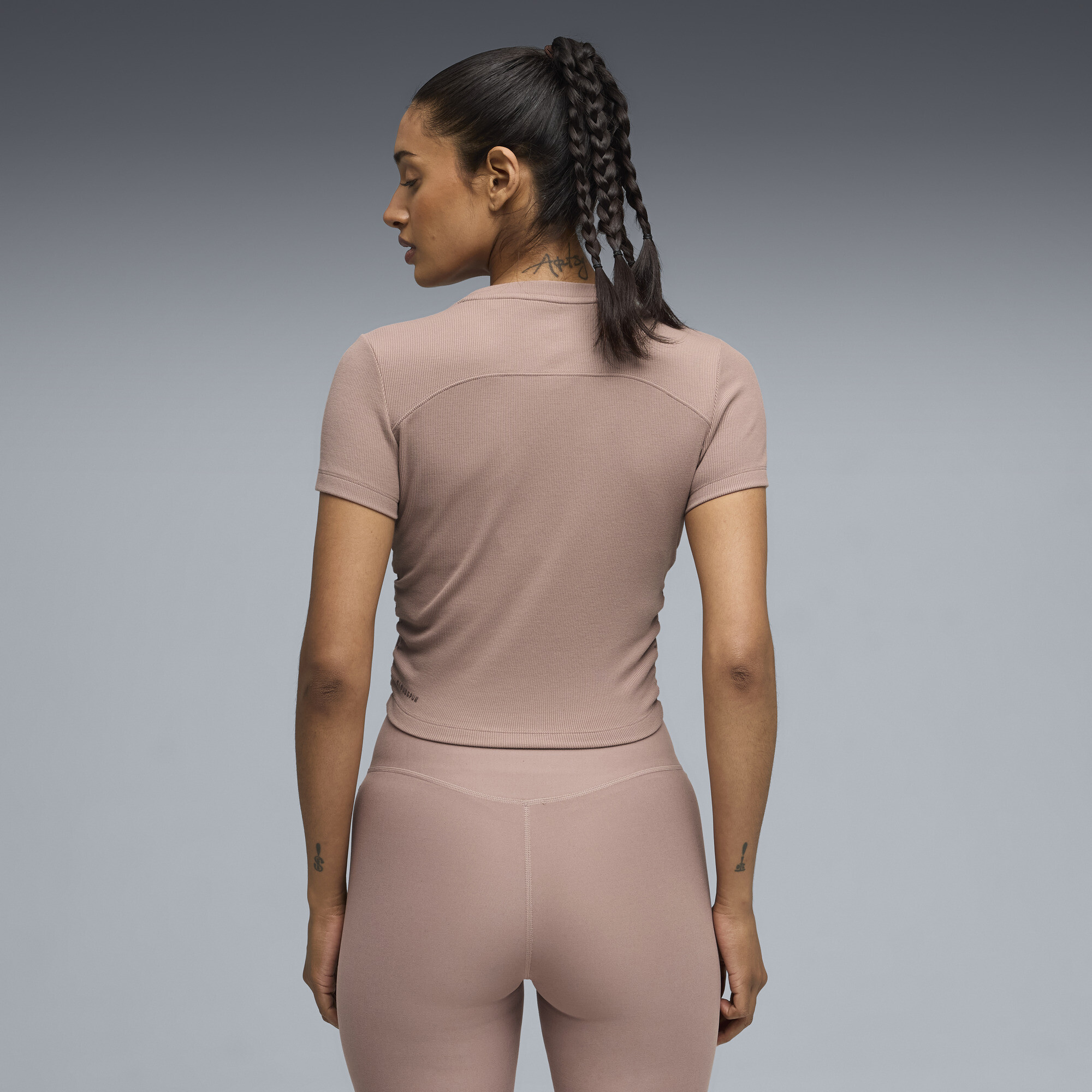 PUMA CLOUDSPUN geribd slim-fit trainings-T-shirt voor Dames, Maat XL thumbnail 5