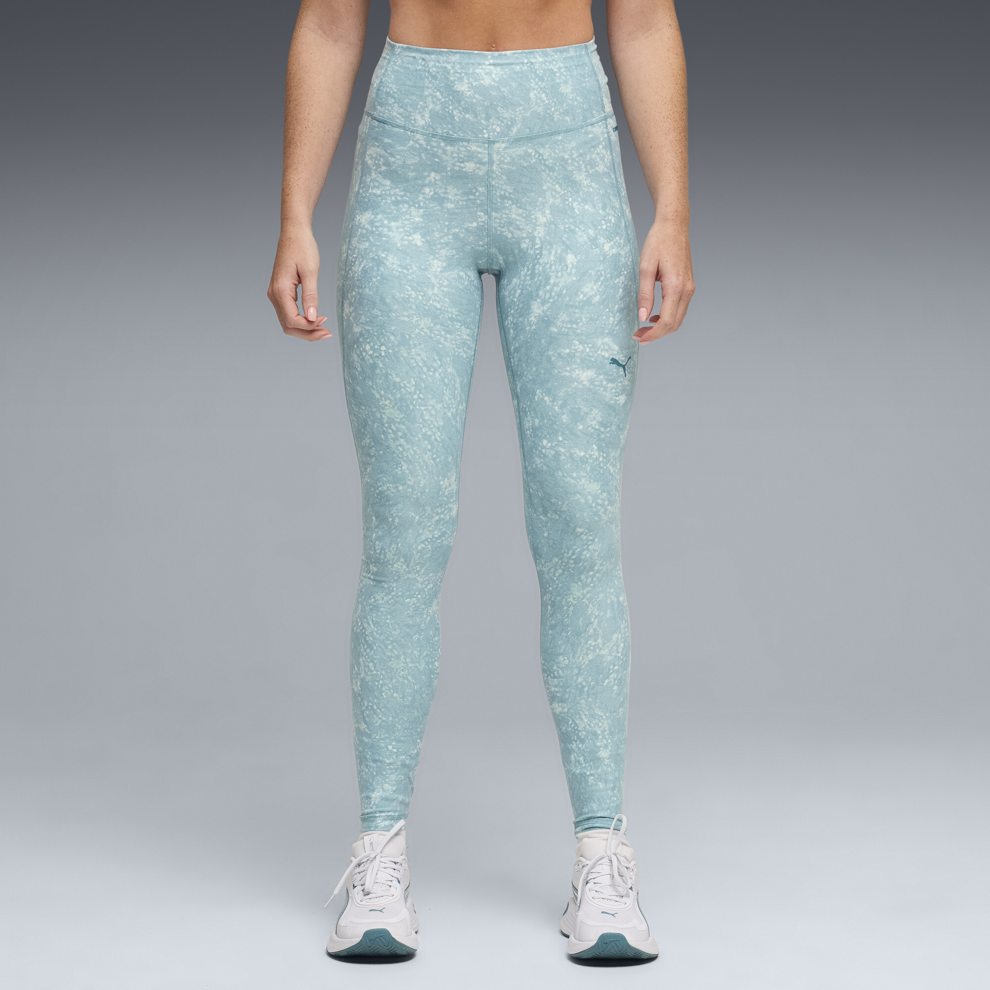 PUMA CLOUDSPUN bedrukte legging voor Dames, Blauw, Maat XL thumbnail 4