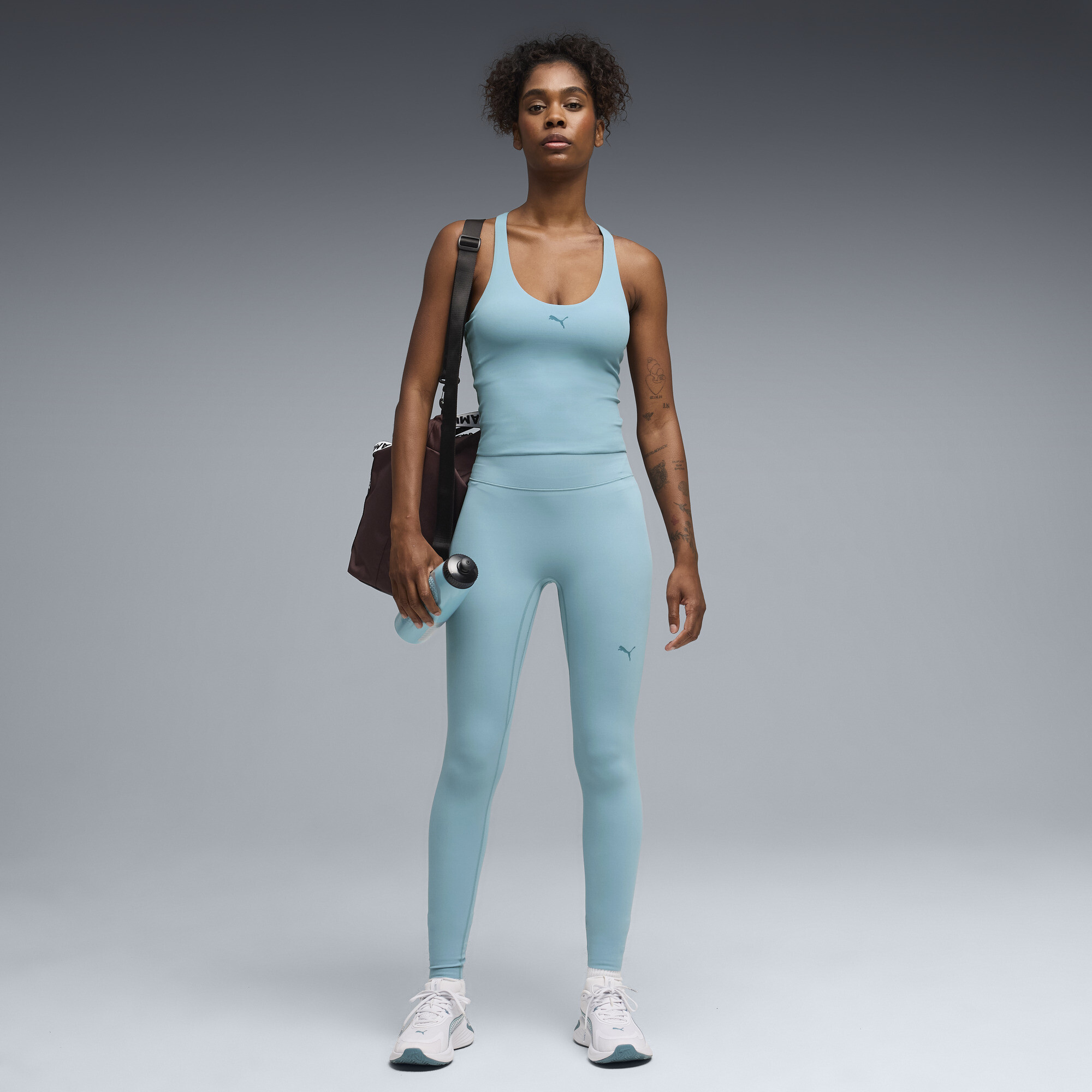 PUMA SHAPELUXE strakke tanktop met racerback voor Dames, Blauw, Maat XXL thumbnail 4