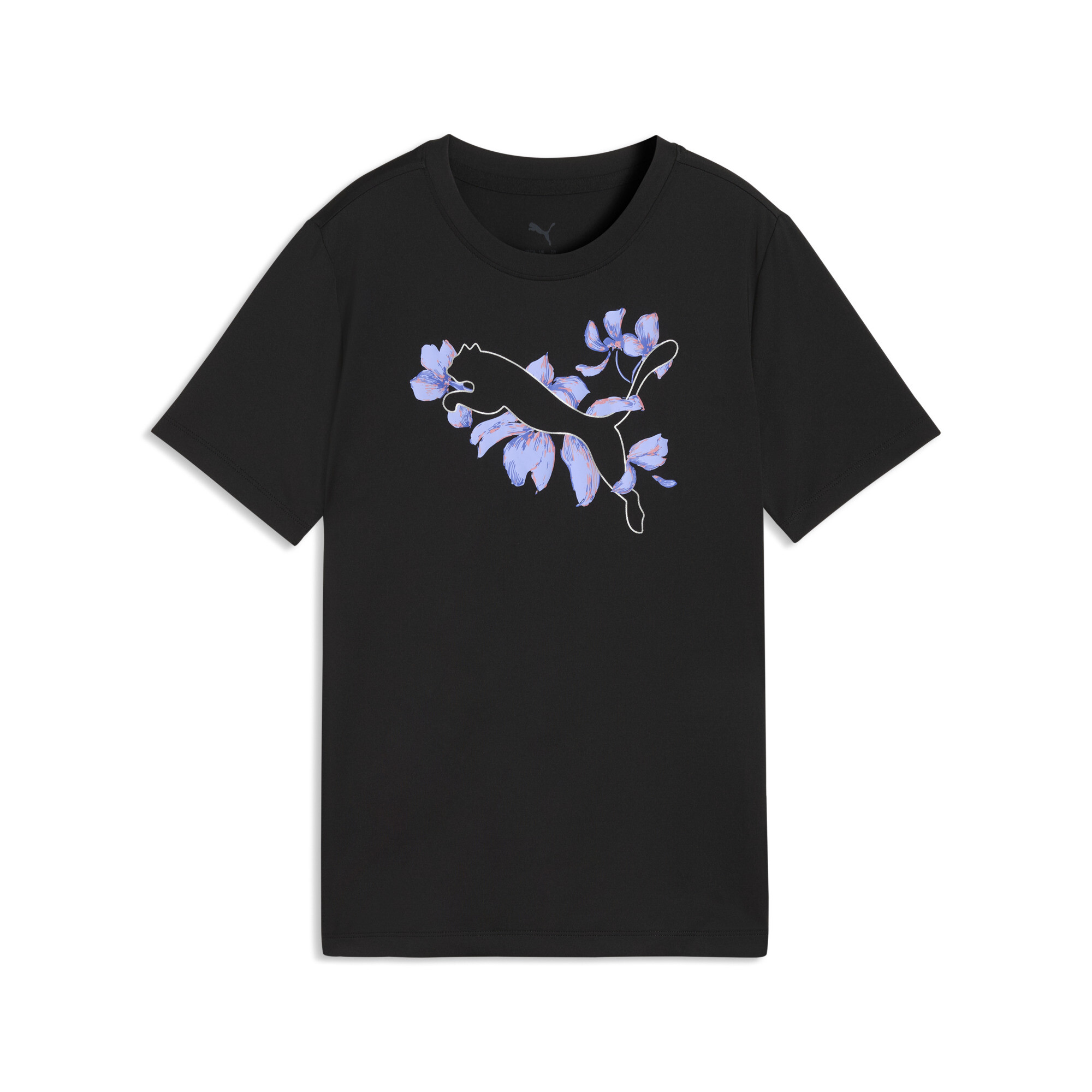 PUMA Essentials Training T-shirt met logo-opdruk voor Dames, Zwart, Maat 13-14Y