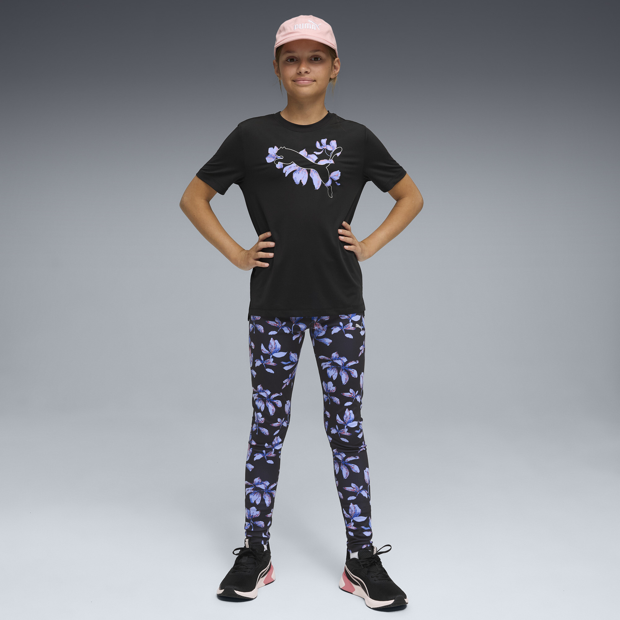 PUMA Essentials Training T-shirt met logo-opdruk voor Dames, Zwart, Maat 13-14Y thumbnail 2