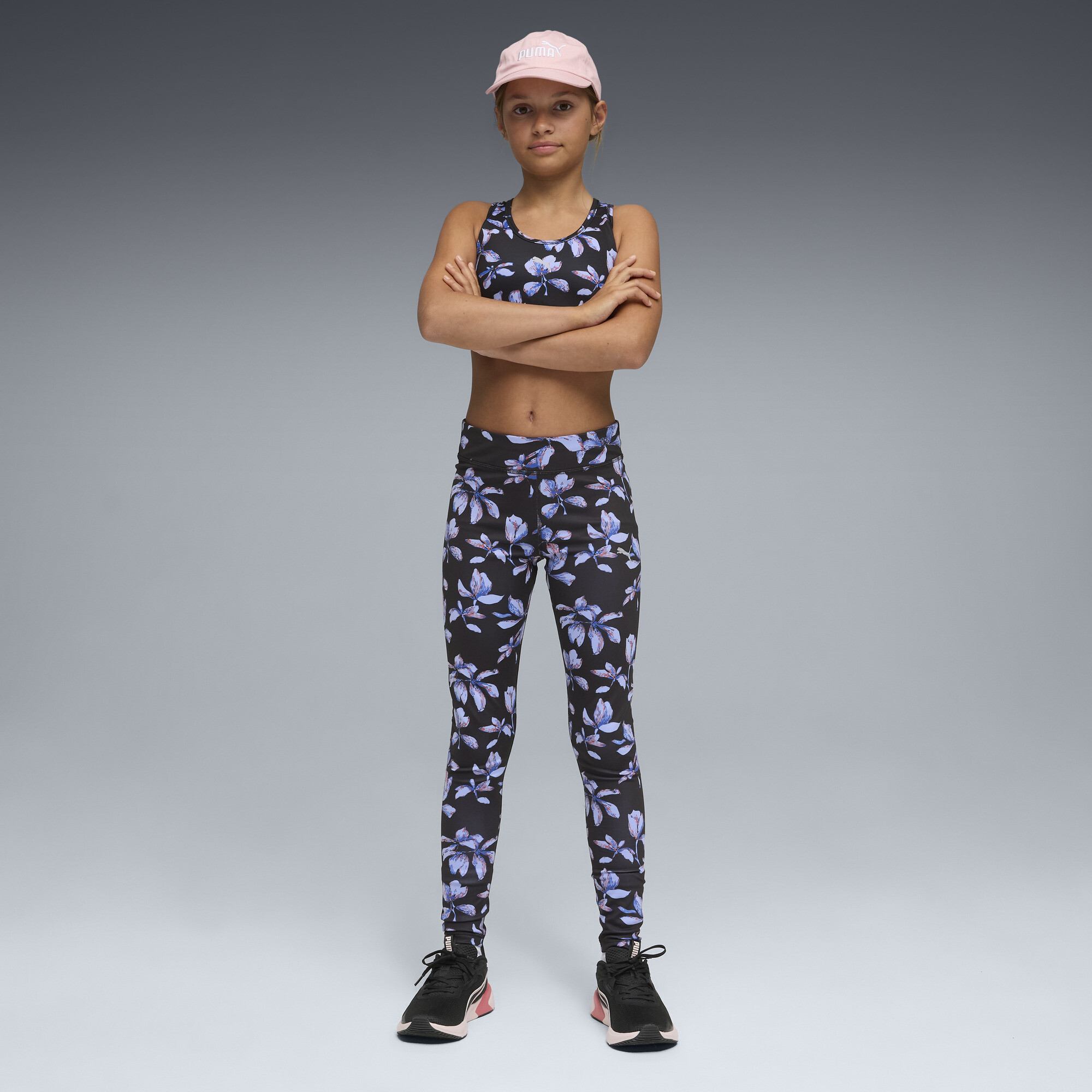 PUMA Essentials Training bedrukte legging voor Dames, Zwart, Maat 9-10Y thumbnail 4