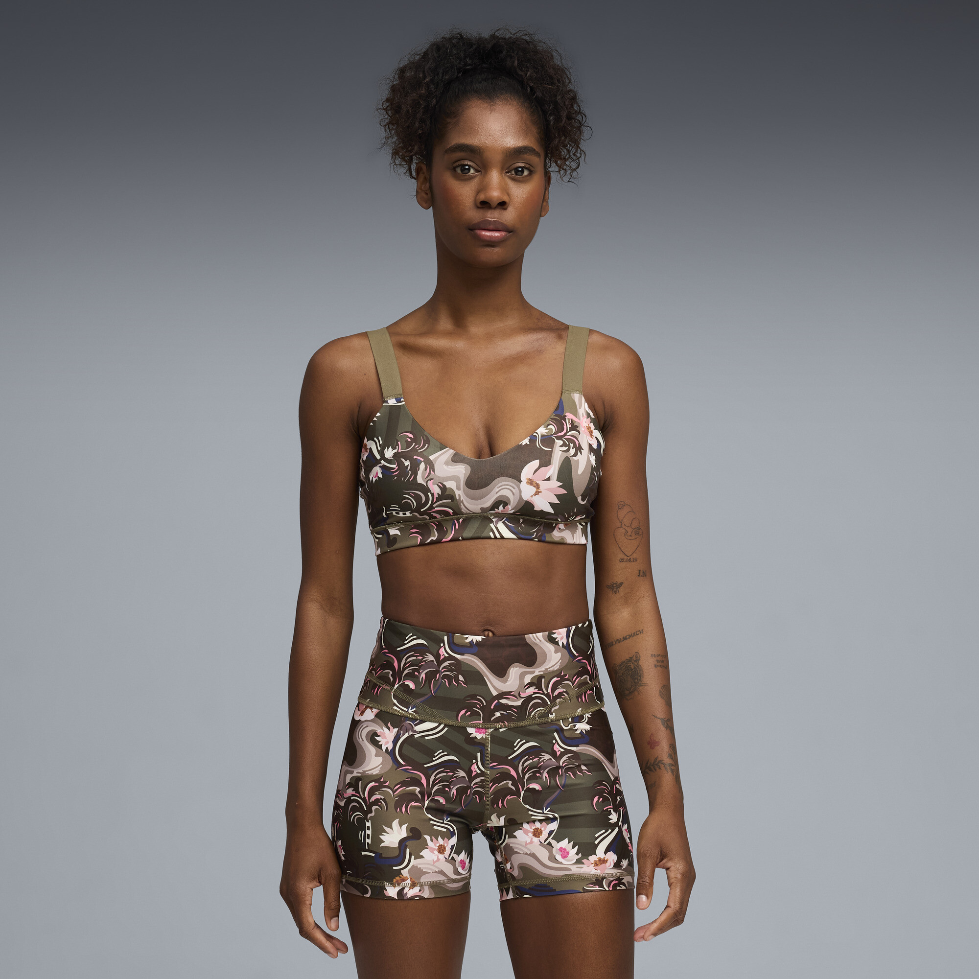 PUMA League sportbeha voor Dames, Groen, Maat XS thumbnail 4