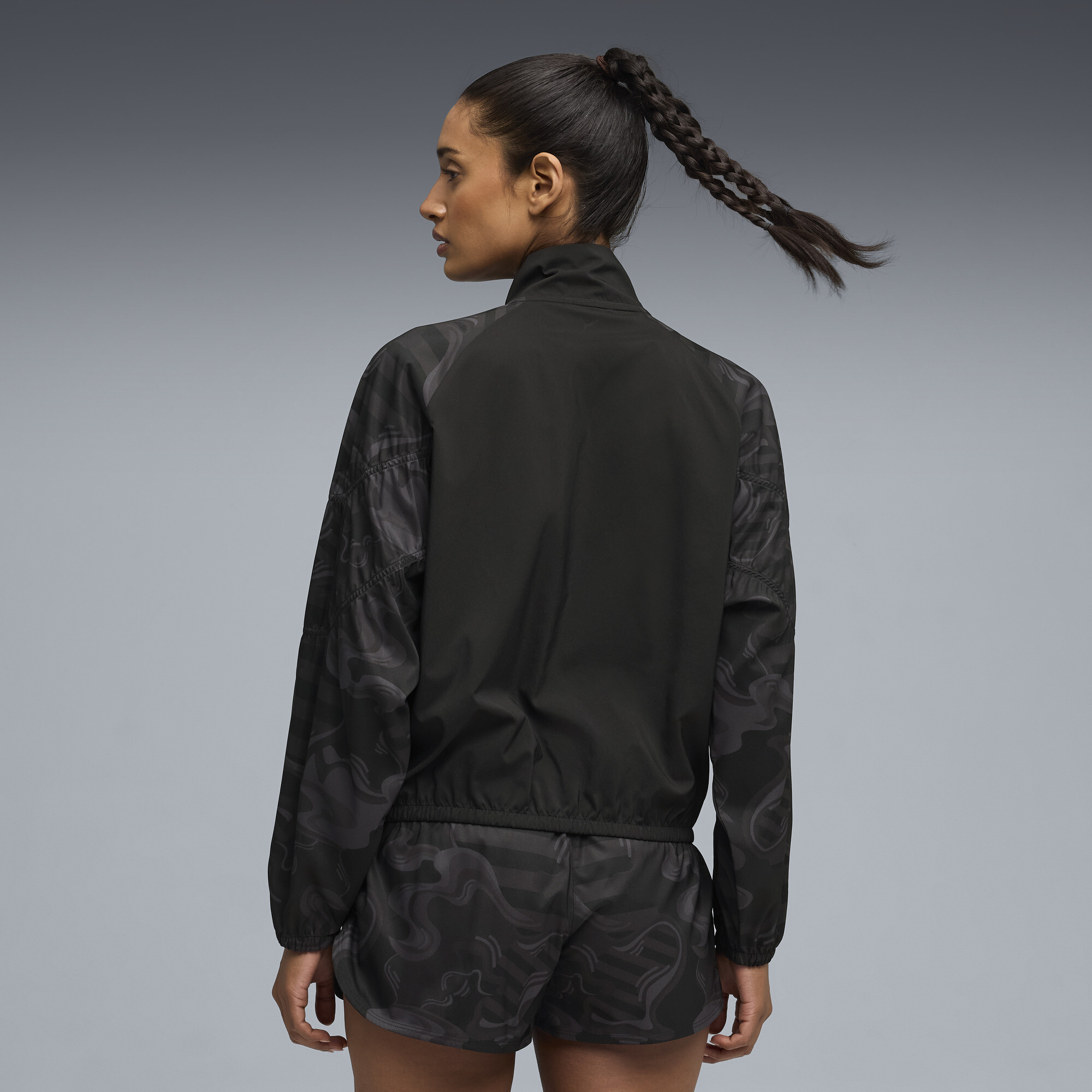 PUMA League relaxed trainingsjack voor Dames, Zwart, Maat XS thumbnail 5