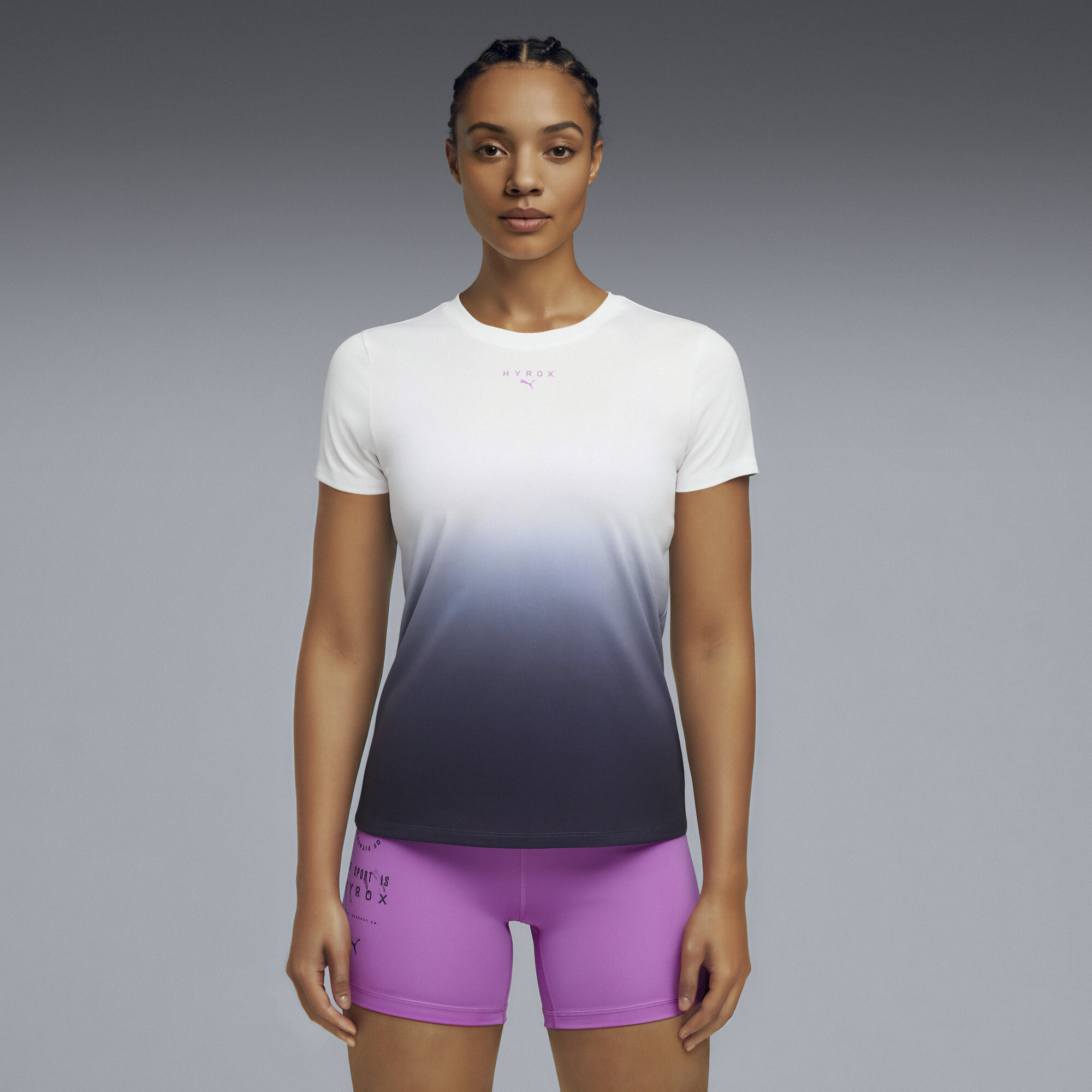 PUMA HYROX Graphic Crew Neck Short Sleeve Athletic T-Shirt