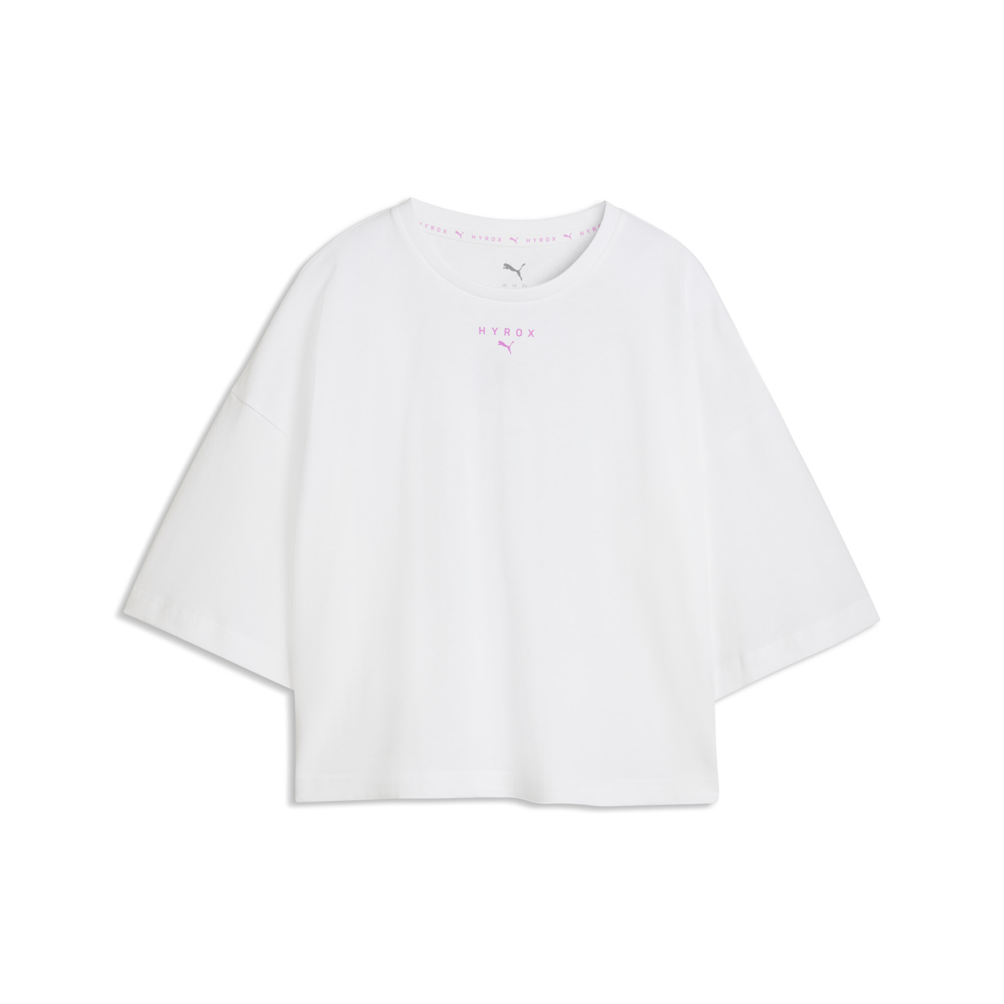 PUMA x HYROX kort oversized Lifestyle-T-shirt voor Dames, Wit, Maat XS thumbnail 3