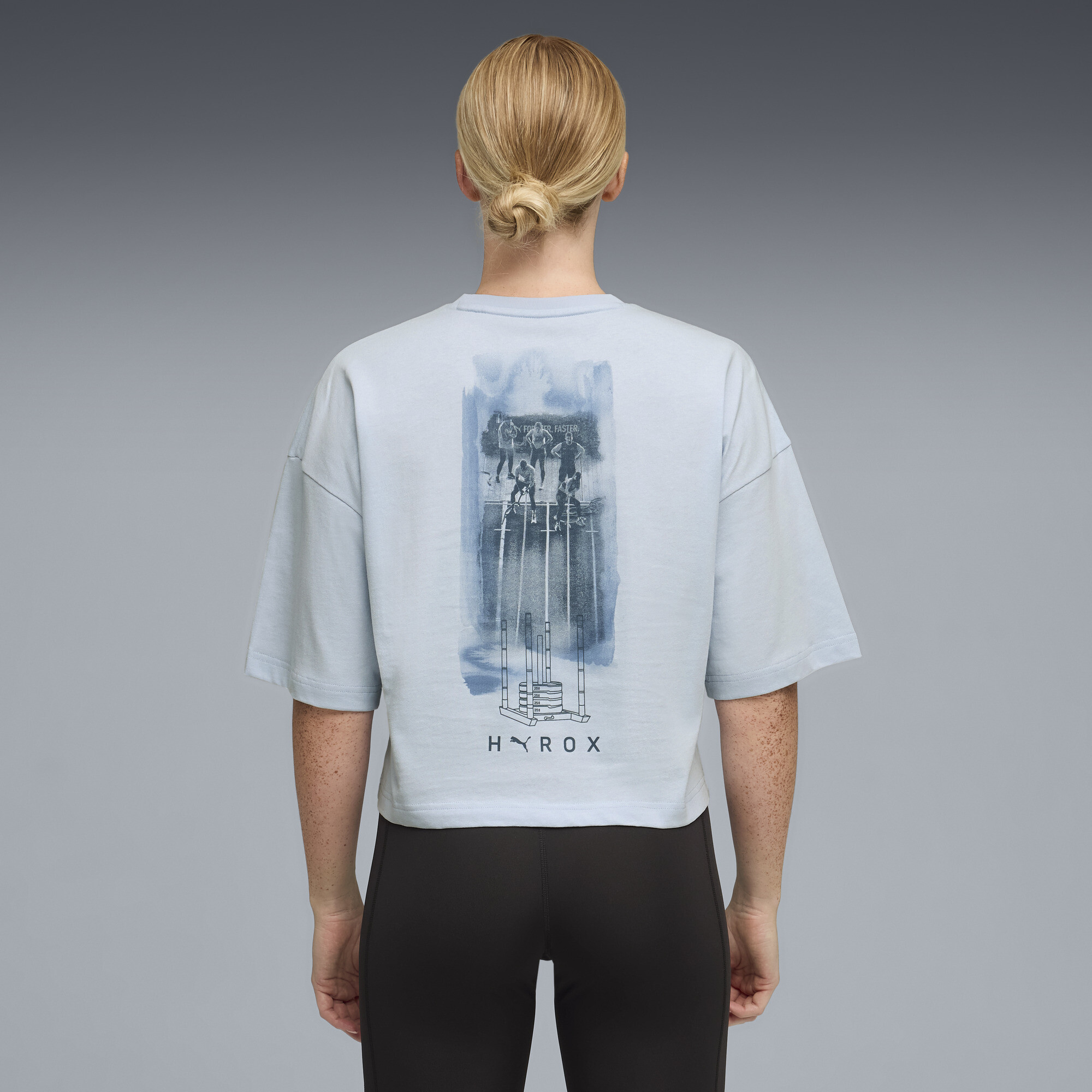 PUMA x HYROX kort oversized Lifestyle-T-shirt voor Dames, Maat XS thumbnail 5